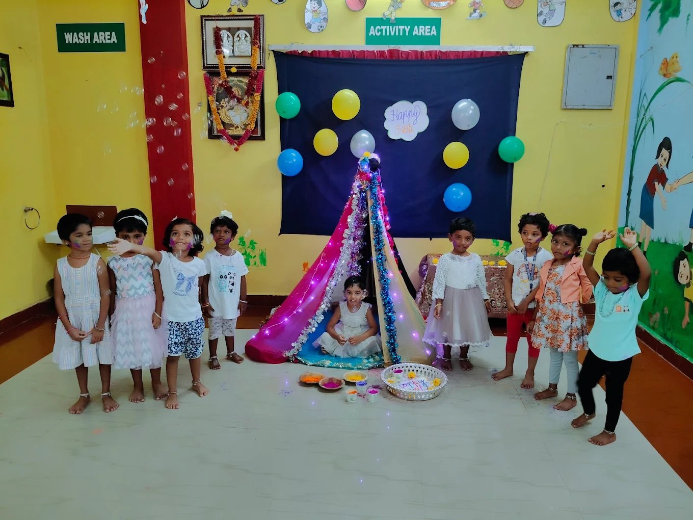 Outdoor play and physical education at Shanthi Juniors – play school in Cuddalore